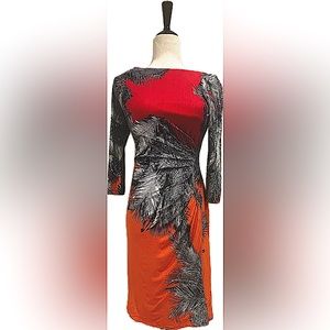 MUSE stretch jersey side ruched dress 0
